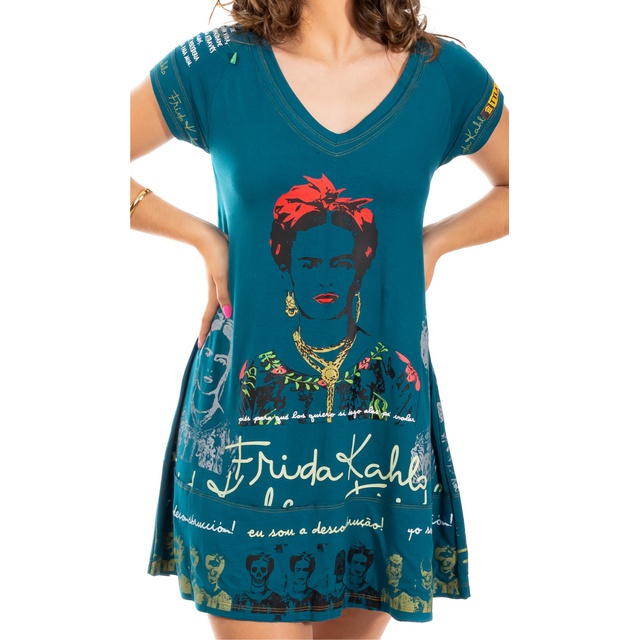 Vestido Frida Kahlo Azul