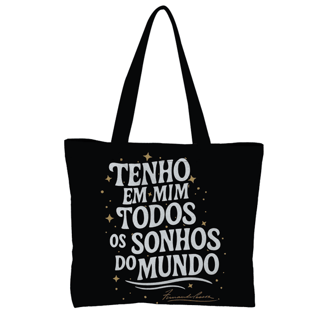 BOOK BAG Pessoa Sonhos - Preta