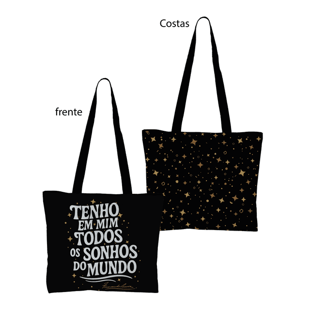 BOOK BAG Pessoa Sonhos - Preta