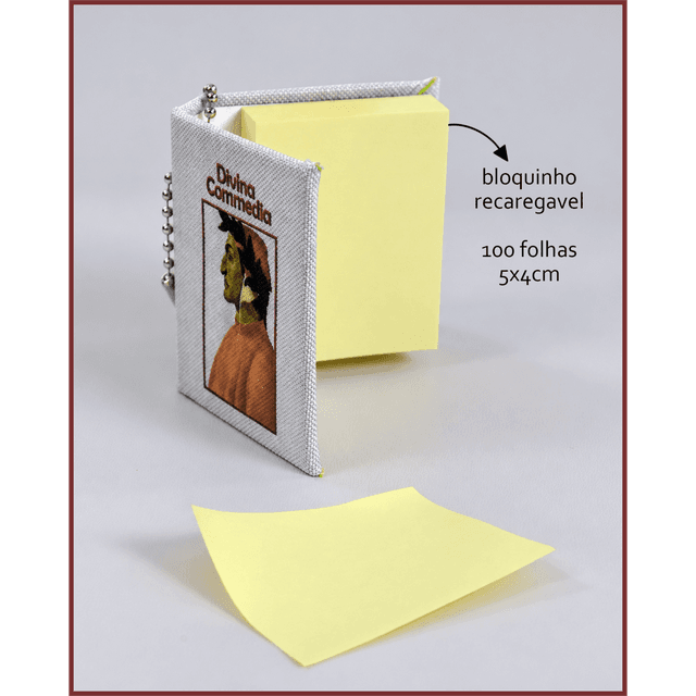 CHAVEIRO LITERÁRIO POST IT* - Divina Comédia