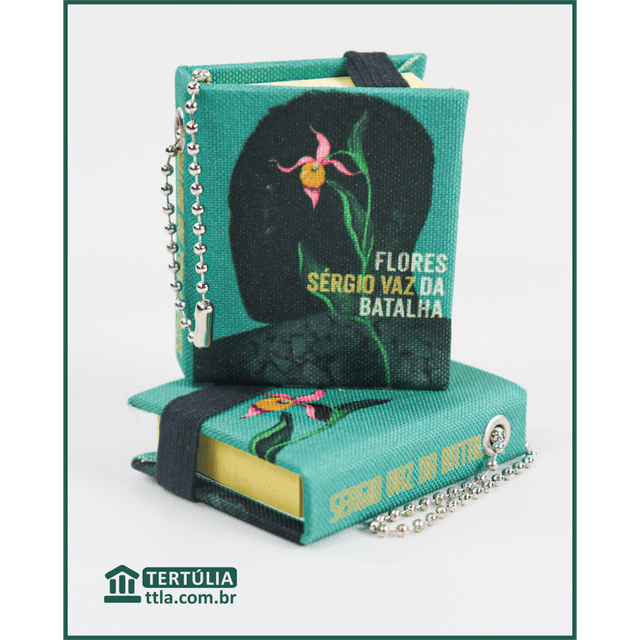 CHAVEIRO LITERÁRIO POST IT* - Flores da Batalha