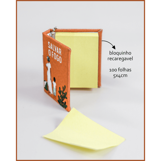 CHAVEIRO LITERÁRIO POST IT* - Salvar o Fogo