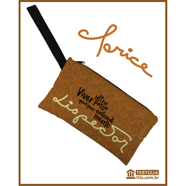 NÉCESSAIRE Clarice Liberdade - Marrom