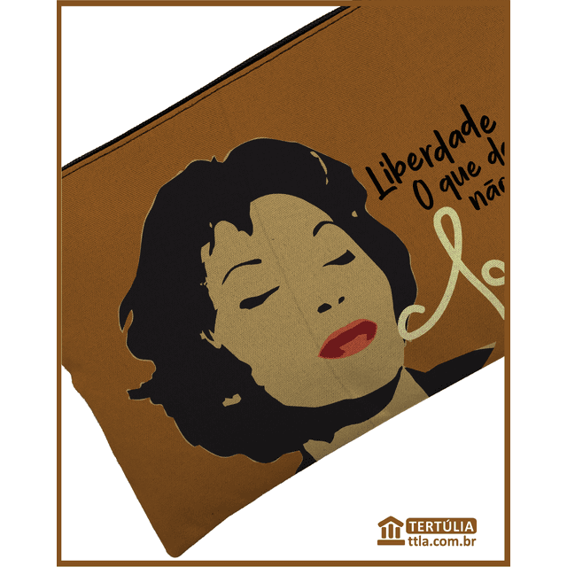 NÉCESSAIRE Clarice Liberdade - Marrom