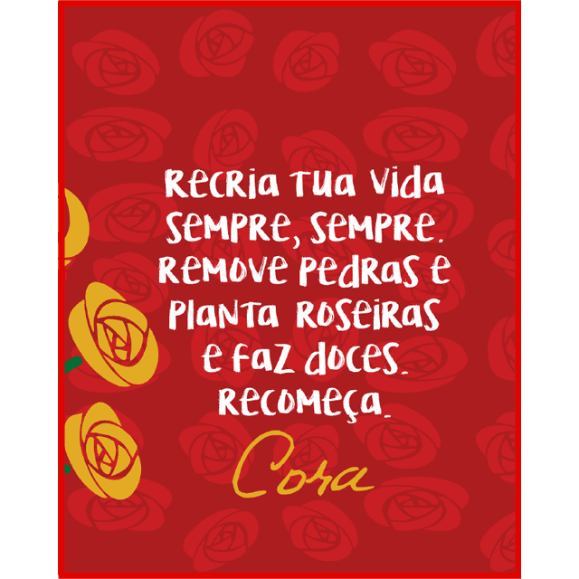 Nécessaire Cora Coralina Recria - Vermelha