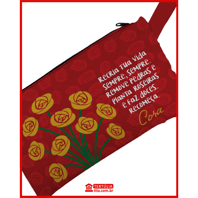 Nécessaire Cora Coralina Recria - Vermelha