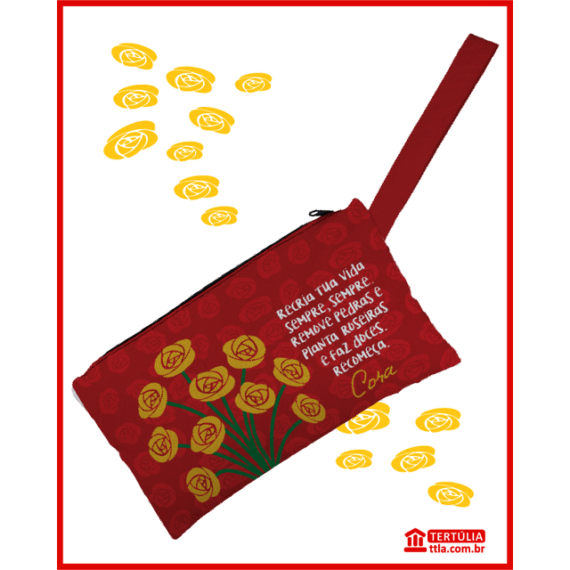 Nécessaire Cora Coralina Recria - Vermelha