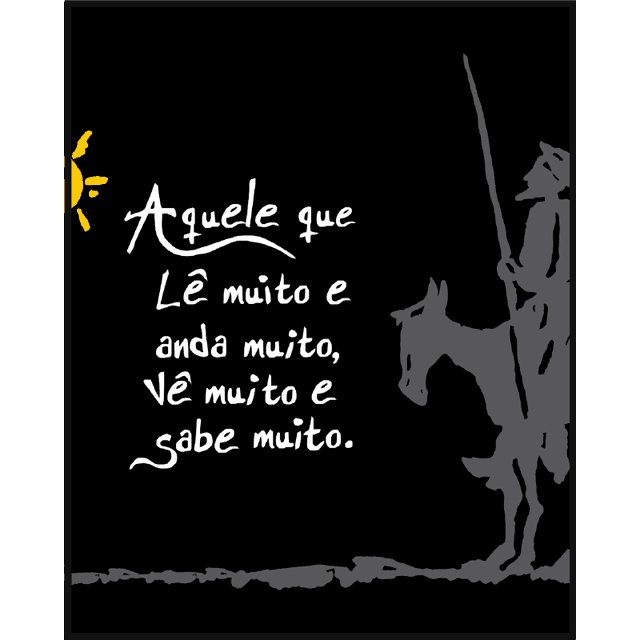 Nécessaire Dom Quixote Preto