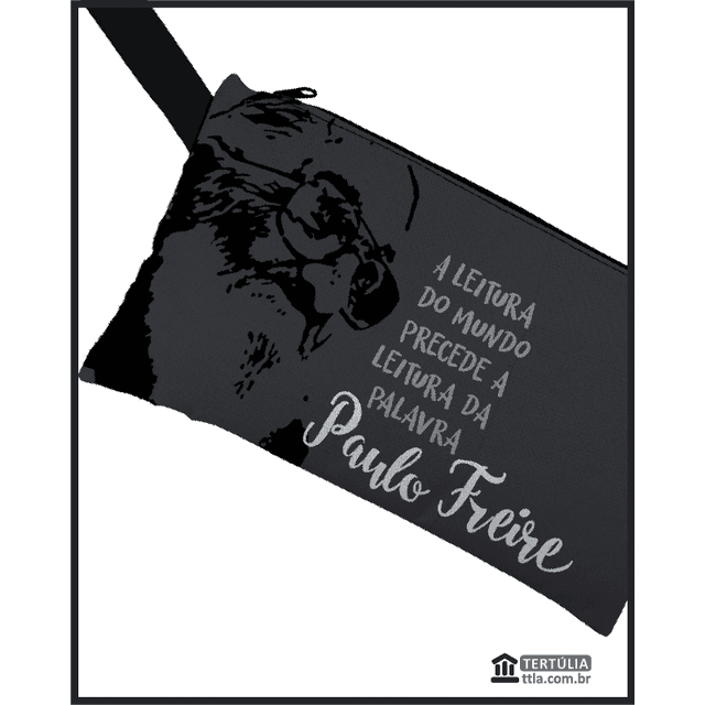 NÉCESSAIRE Paulo Freire Leitura - Cinza