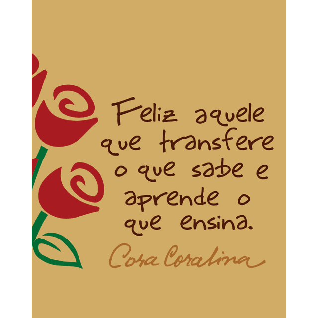 Nécessaire Cora Coralina Professor - Cru