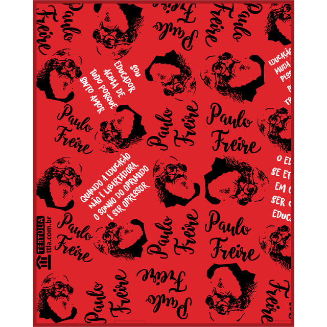 NÉCESSAIRE Paulo Freire Leitura - Vermelha