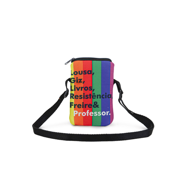 BOLSA CELULAR TERTÚLIA - PAULO FREIRE - Colorida