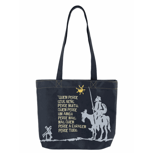 BOOK BAG DOM QUIXOTE - Preta
