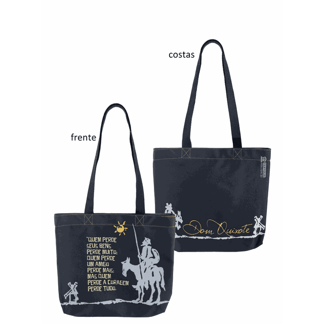 BOOK BAG DOM QUIXOTE - Preta