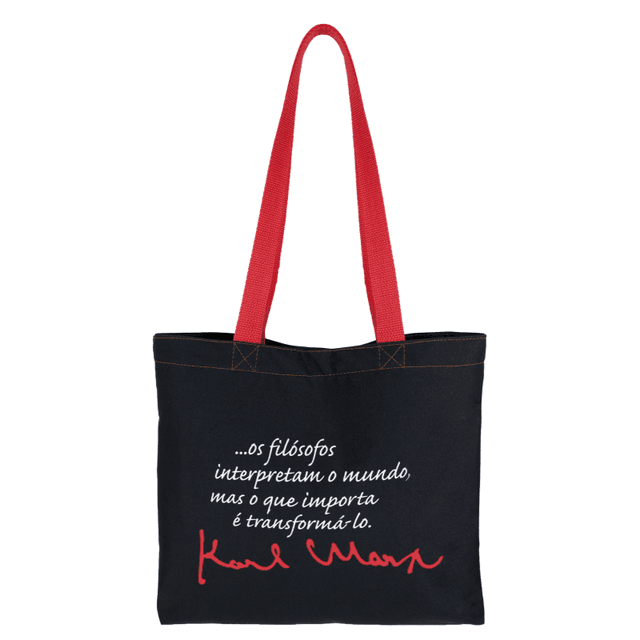 BOOK BAG KARL MARX - preta