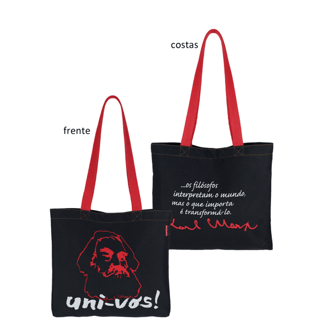 BOOK BAG KARL MARX - preta