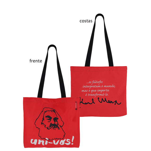BOOK BAG KARL MARX - vermelha