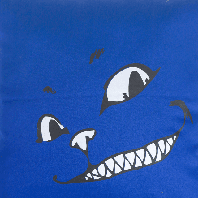 CAPA DE ALMOFADA MUNDO ALICE - Azul