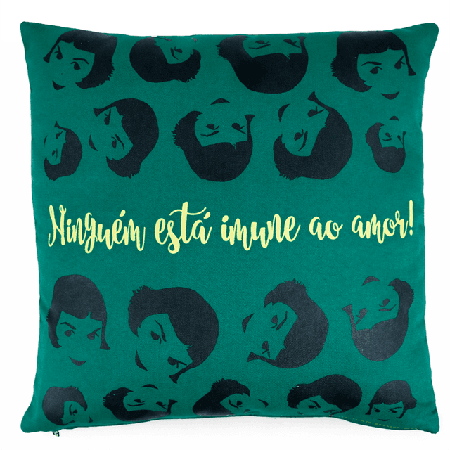 CAPA DE ALMOFADA AMÉLIE POULAIN - Musgo
