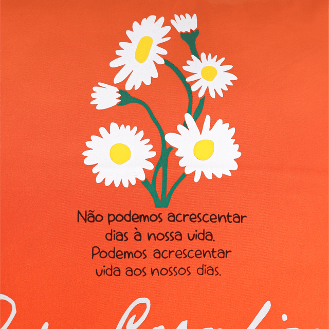CAPA DE ALMOFADA CORA CORALINA VIDA - Laranja 