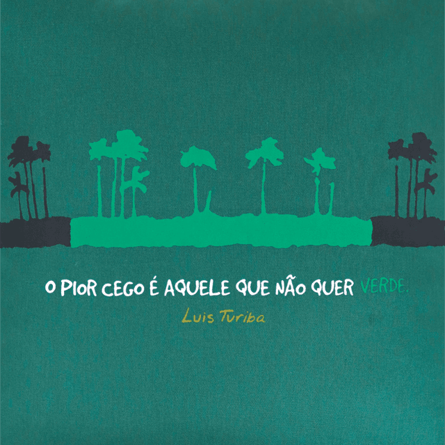 CAPA DE ALMOFADA LUIS TURIBA - Musgo