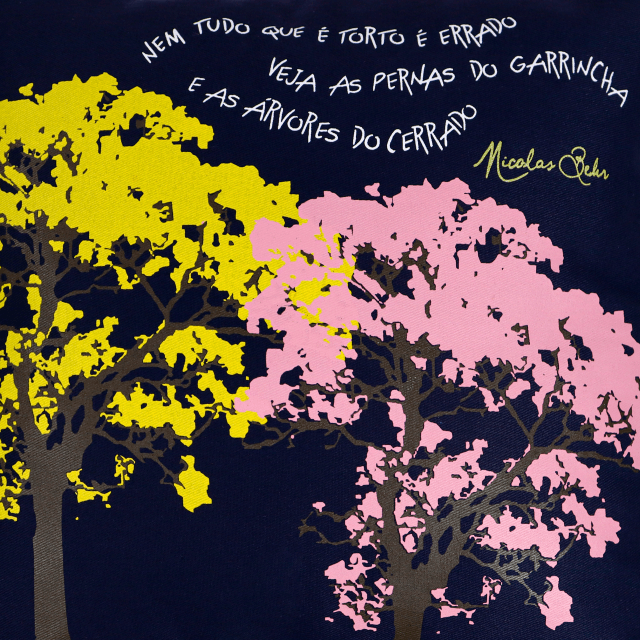 Capa de Almofada Nicolas Behr - Marinho
