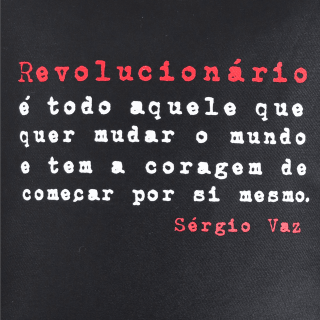 CAPA DE ALMOFADA SÉRGIO VAZ - Preta