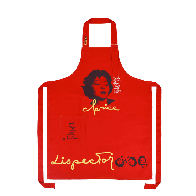 AVENTAL CLARICE LISPECTOR - Vermelho
