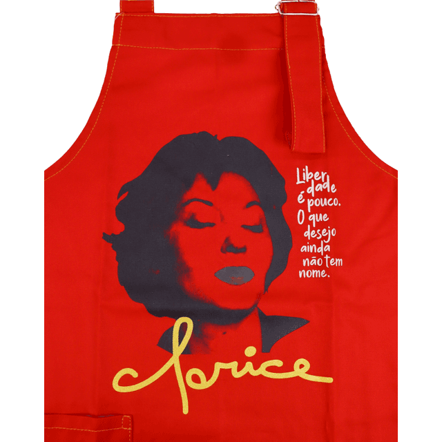 AVENTAL CLARICE LISPECTOR - Vermelho