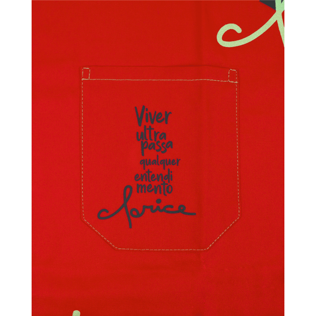 AVENTAL CLARICE LISPECTOR - Vermelho