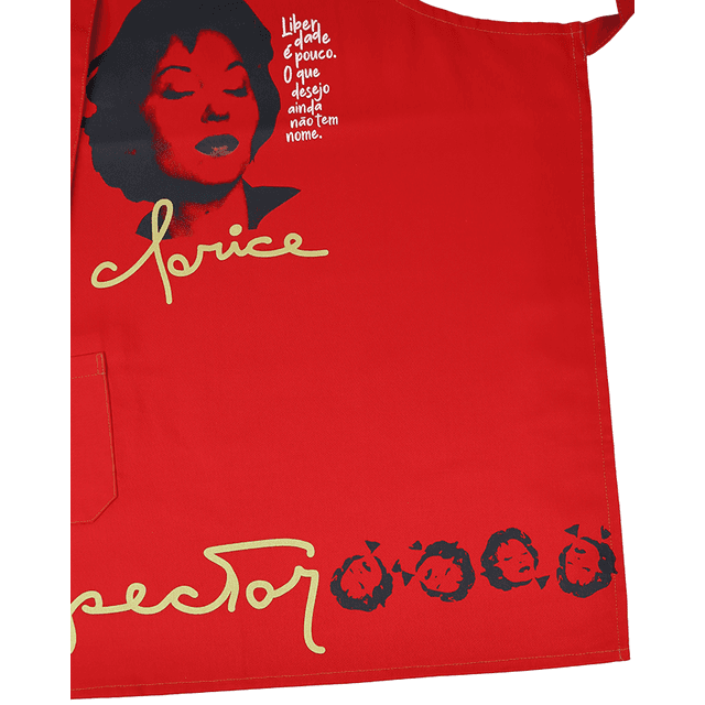 AVENTAL CLARICE LISPECTOR - Vermelho