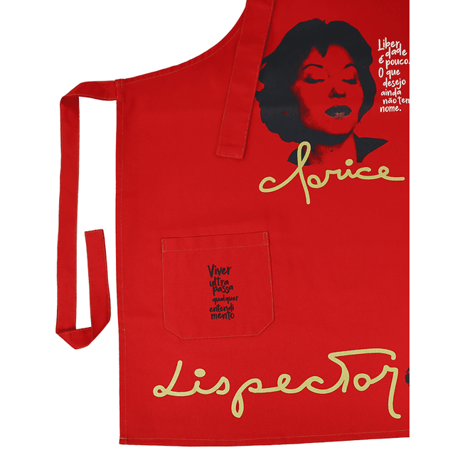 AVENTAL CLARICE LISPECTOR - Vermelho
