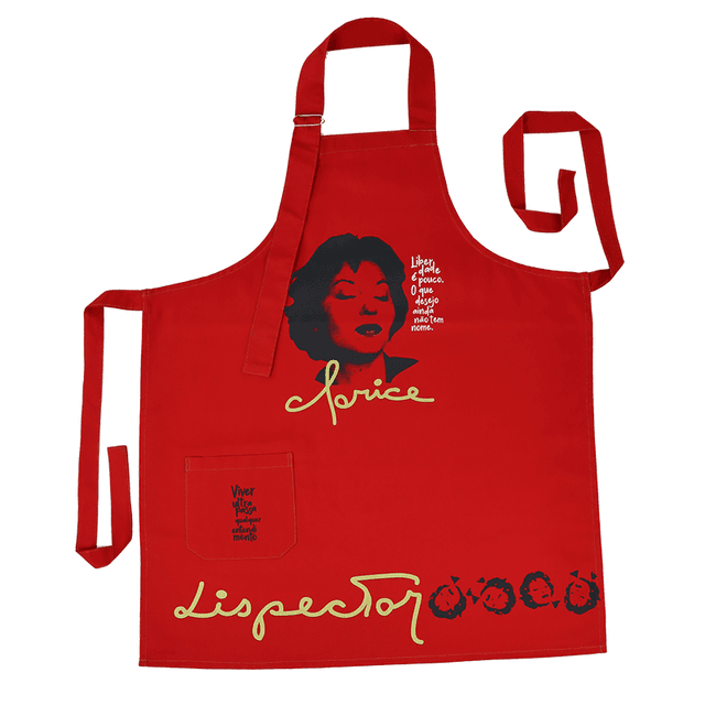 AVENTAL CLARICE LISPECTOR - Vermelho