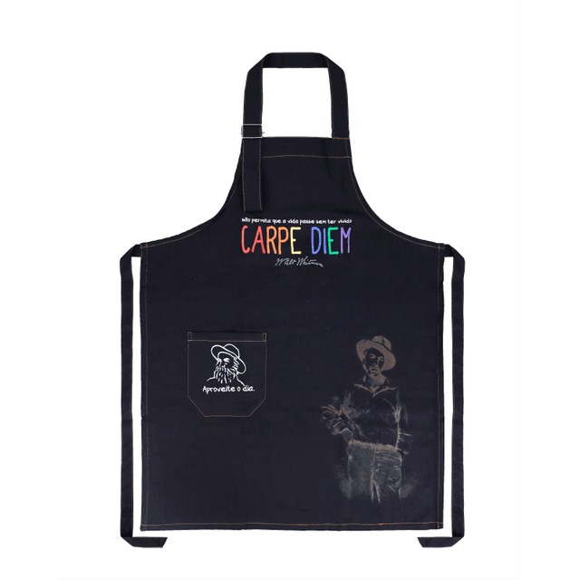 AVENTAL CARPE DIEM - preto