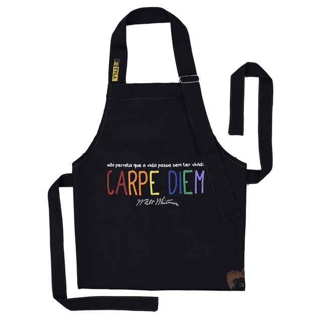 AVENTAL CARPE DIEM - preto