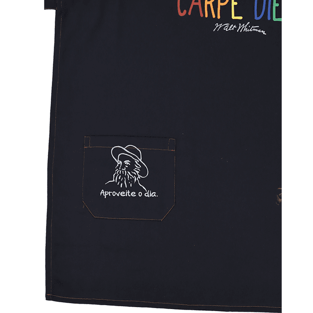 AVENTAL CARPE DIEM - preto