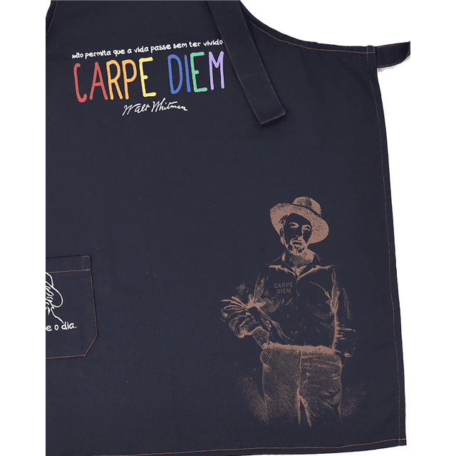 AVENTAL CARPE DIEM - preto