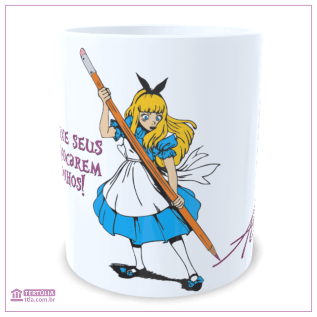 Caneca Alice - Branca