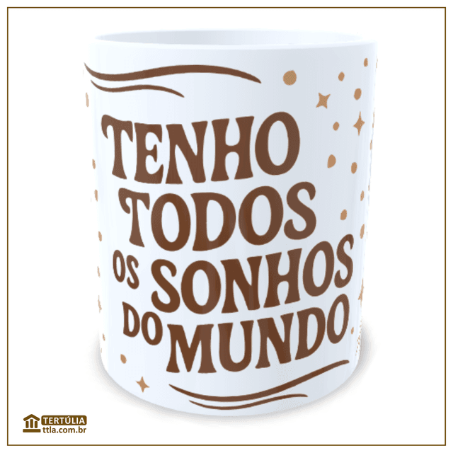 Caneca Pessoa Sonhos - Branca