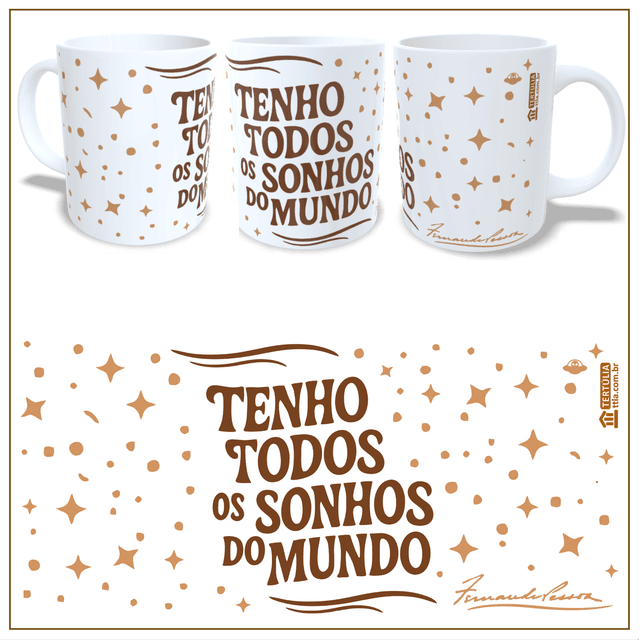 Caneca Pessoa Sonhos - Branca