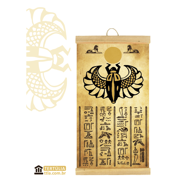FLÂMULA EGITO - Escaravelho - Papiro 