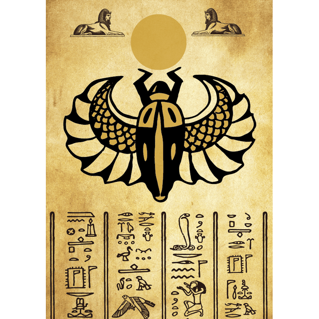 FLÂMULA EGITO - Escaravelho - Papiro 