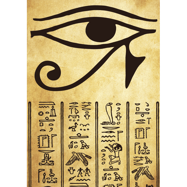 FLÂMULA EGITO - Olho de Hórus - Papiro