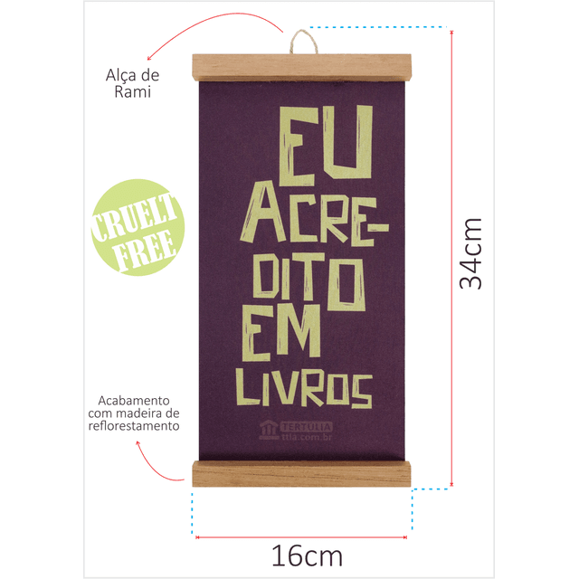 Flâmula Eu Acredito em Livros