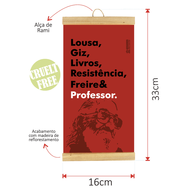 FLÂMULA PROFESSOR - Paulo Freire