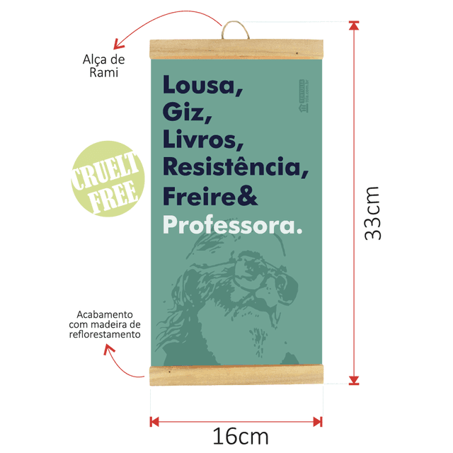 FLÂMULA PROFESSORA - Paulo Freire