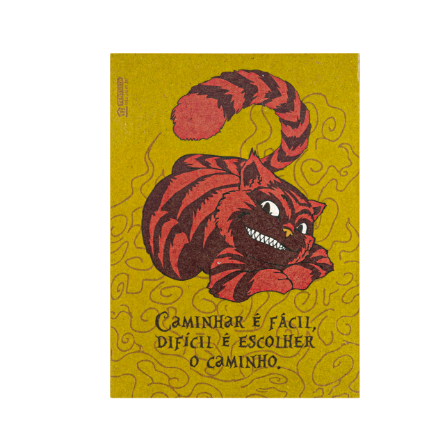 Mundo Alice - Quadrinho Gato Cheshire