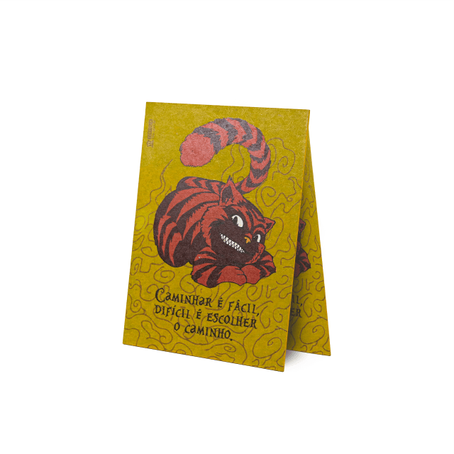 Mundo Alice - Quadrinho Gato Cheshire