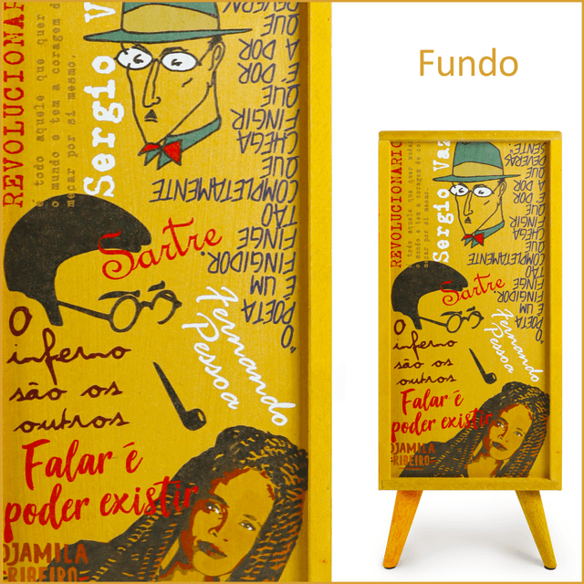 Gaveteiro Escritores 3 Gavetas