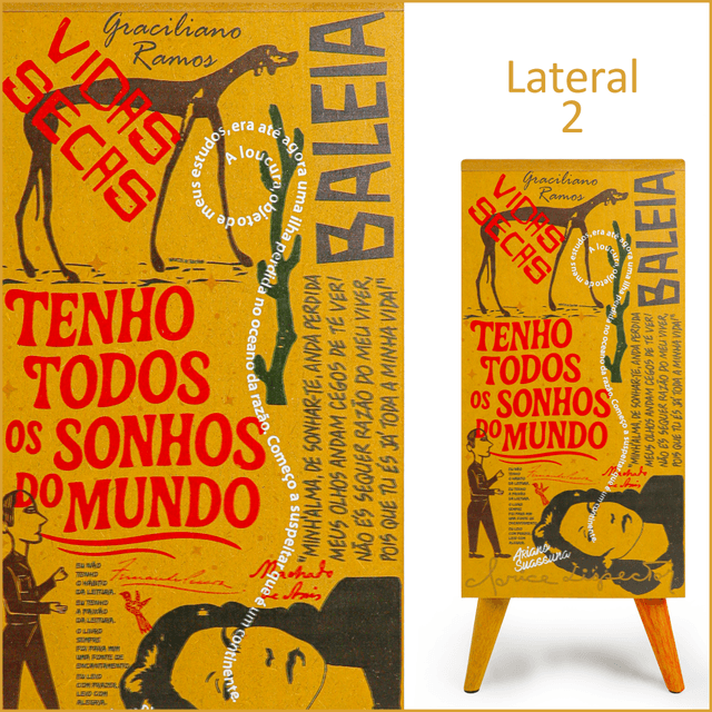 Gaveteiro Escritores 3 Gavetas